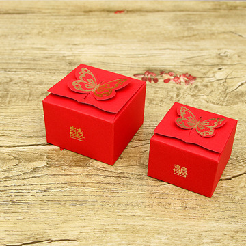 批发喜糖盒 结婚喜糖盒子婚庆用品喜糖包装纸盒 中式创意喜糖袋子