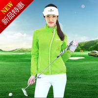 golf高尔夫服装用品 女款风衣秋冬款运动防风衣 可拆袖保暖外套