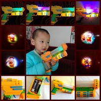 儿童玩具枪声灯光冲锋枪电动投影音乐手枪男小孩玩具2-3-4-5-6岁