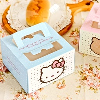 4寸蛋糕盒小6寸KT芝士盒蛋糕西点盒慕斯盒水果盒烘焙包装盒批发