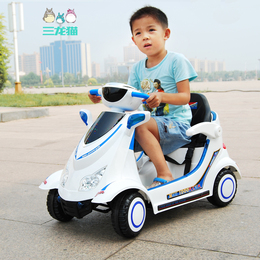 儿童电动车童车可坐 四轮双驱遥控 宝宝汽车电动玩具车瓦力外星人