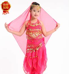 儿童舞蹈演出服傣族女童民族舞表演服少儿秧歌傣族舞喜庆灯笼服装