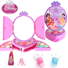 正品儿童化妆品套装 迪士尼女童童化妆品眼影指甲油公主彩妆玩具