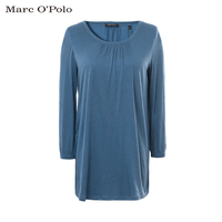 Marc O'Polo纯棉纯色修身长袖T恤女 春款 欧美休闲内搭打底衫女装