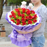 19支红玫瑰鲜花节日同城速递黑龙江哈尔滨大庆绥化