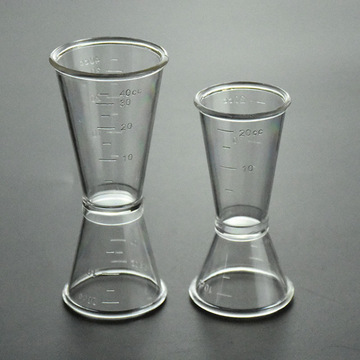 奶茶调酒工具双头塑料PC树脂盎司杯计量杯刻度杯安士杯OZ杯
