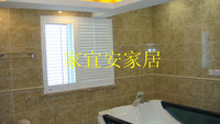 室内窗卫生间厨房间防水窗百叶窗透气窗遮光窗帘成品定制PU烤漆