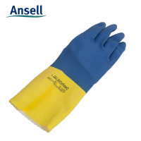 进口Ansell2245|双色耐磨劳保手套用品|氯丁橡胶手套|耐酸碱手套