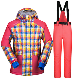滑雪服女套装韩国户外防水防风加厚保暖大码高端滑雪衣外套登山服