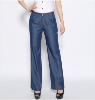 XN42051 2015新款休闲宽筒牛仔裤