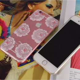 新款超薄透明简约iPhone6手机壳4.7 苹果6S plus保护套软硅胶潮女