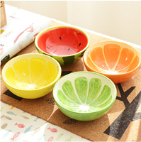 新品 可爱手绘水果碗 西瓜碗 米饭碗 甜品碗日式创意陶瓷器餐具碗