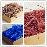 彩色拉菲草丝 纸丝 包装盒 礼盒填充物 多色可选