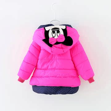 童装女童冬装2015新款棉衣加厚儿童棉服外套0-1-2-3岁女宝宝棉袄