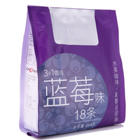 泰国进口 果咖 三合一速溶咖啡 蓝莓味 袋装13g*18条