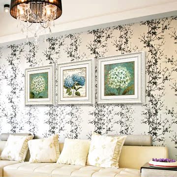 装饰画 客厅现代有框画 欧式沙发背景墙挂画卧室床头墙画餐厅壁画
