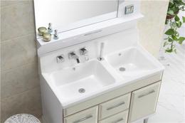 新款 特价 欧式落地浴室柜 双盆带搓衣板 实木卫生间洗手盆柜组合