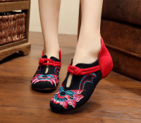 汉舞布鞋正品女传统中式老北京工艺布鞋中年品牌绣花鞋民族中国风