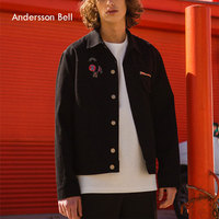 Andersson Bell秋冬纯色休闲情侣工装朋克牛仔外套 街头男女夹克