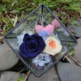 花FA高端进口永生花礼盒玫瑰保鲜花干花玻璃罩花房创意生日礼物