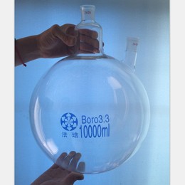 成都法培玻璃制品 法培牌 圆底二口烧瓶 10000ml 选口径 成都法培