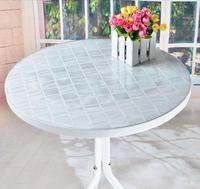 2.1米圆桌布PVC防水防烫塑料软质玻璃圆餐桌垫台布透明水晶板垫