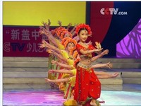幼儿少数民族表演服饰儿童新疆舞蹈服肚皮舞服装印度舞演出服女童