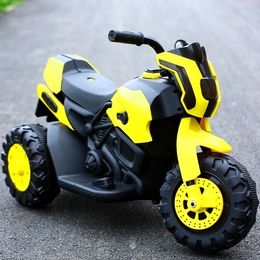 儿童电动摩托车电动三轮车小孩可坐玩具车男女宝宝电瓶车