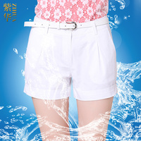 纯棉白色短裤女夏季2015新女士西装短裤宽松休闲显瘦黑四分裤热裤