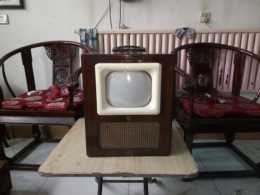 民国，黑白电视机，9英寸，古董电视机