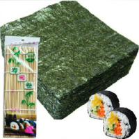 买2送竹帘 寿司海苔无糖即食韩国 紫菜儿童低盐海苔包饭紫菜28g