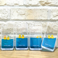 韩国Korea duck 流动液体游泳迪士尼黄色小鸭iphone6 /plus手机壳