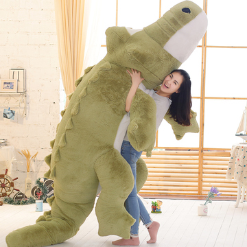 毛绒玩具鳄鱼抱枕公仔玩偶布娃娃可爱超大号1.6米2女生日礼物女孩