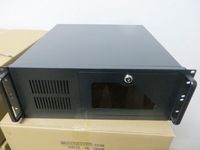 标准4U工控机箱1.2mm厚450mm深4U服务器监控存储录播黑色白色