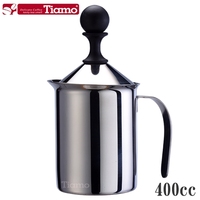 正品Tiamo不锈网双层打奶器/手动奶泡器/打奶壶/打奶泡杯 400cc
