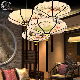 中式吊灯 仿古客厅灯具 复古餐厅吊灯 新中式创意艺术灯笼灯吊灯