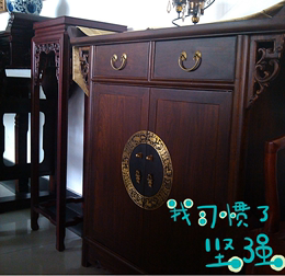 新中式仿古明清家具铜配件纯铜柜门衣柜橱柜圆形门牌铜拉手把手