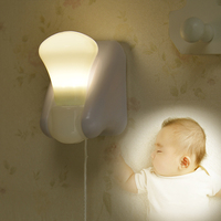 小夜灯LED节能电池灯创意婴儿宝宝灯卧室床头灯夜光灯喂奶灯开关