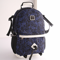 包包2015夏秋新款双肩包韩版印花帆布背包大容量学院风书包旅行包