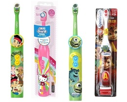 美国代购欧乐b儿童电动牙刷 Oralb电池型家用软毛牙刷