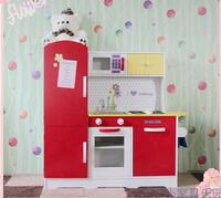 大号儿童木制仿真厨房过家家大型玩具橱房柜模型欧美顶尖设计