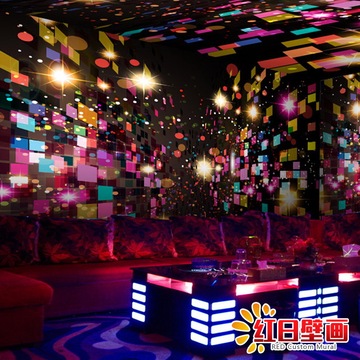 3D超炫闪亮动感抽象大型壁画KTV舞厅酒吧包厢反光背景墙纸壁纸