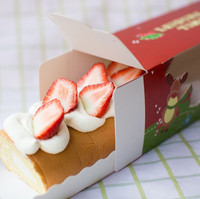 烘焙包装 蛋糕卷盒子 圣诞系列蛋糕卷包装盒  纸杯蛋糕盒 含内托