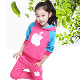 女童套装秋季2015新儿童卫衣两件套中大童秋款运动服休闲韩版套装