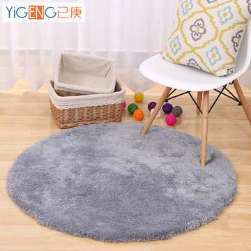 圆形地毯客厅茶几卧室地毯满铺床边毯圆形电脑椅子垫房间地毯定制