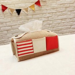ZAKKA纸巾盒棉麻抽纸盒 多功能车用纸巾盒，日式素色收纳纸巾盒套