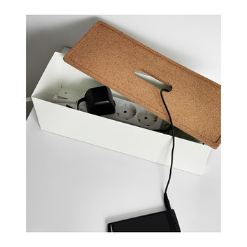 IKEA深圳宜家代购 克维索 电线管理盒 软木盖子 桌面收纳盒