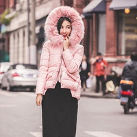 2015冬季新款韩版女装连帽长袖棉衣下摆不规则棉袄上衣外套