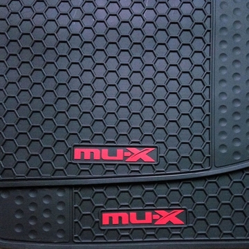 五十铃MU-X脚垫 MUX专用汽车脚垫全套改装乳胶橡胶皮脚垫无味环保