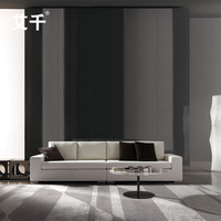 简约现代沙发布艺沙发客厅一字型转角组合沙发大小户型棉麻时尚